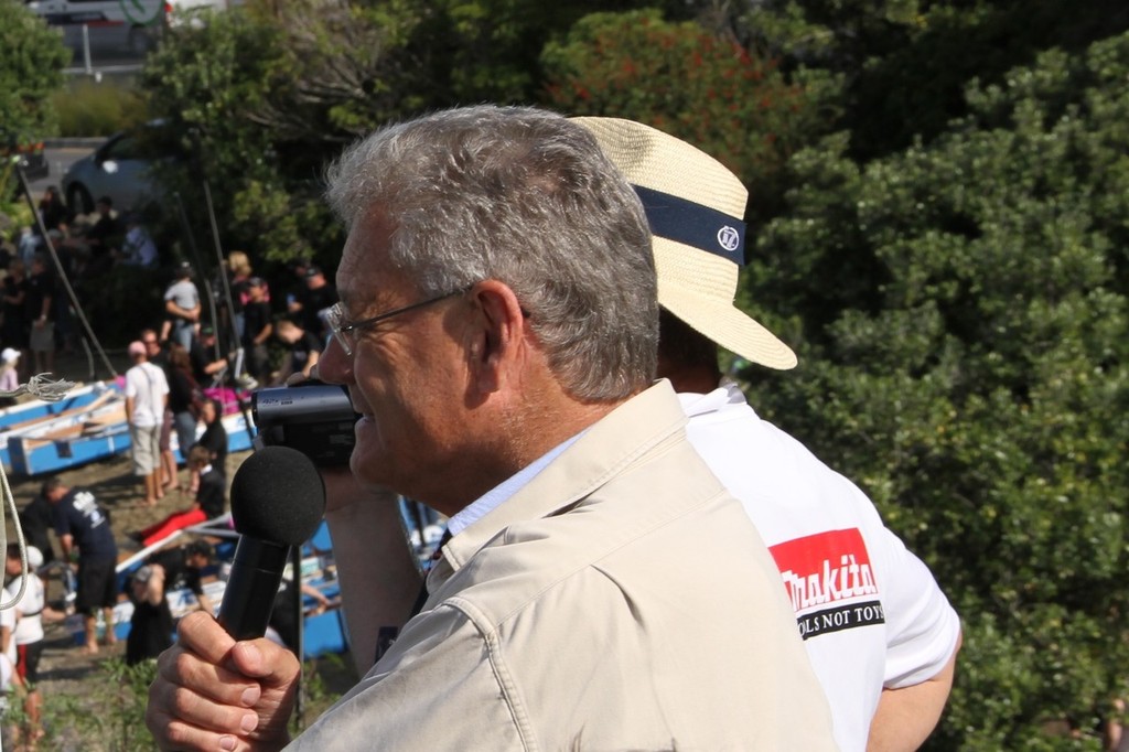 Peter Montgomery did his usual top job with the commentary - 2012 Marine Trades Challenge © Richard Gladwell www.photosport.co.nz